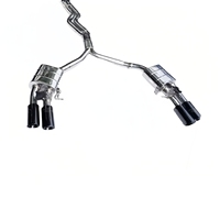 Échappement arrière MPER Valvetronic pour Audi S4 S5 B9 B9.5 avec tuyau avant en acier inoxydable, son agressif, télécommande, fixation par boulons