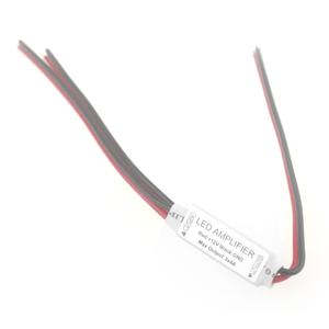 Penguat Sinyal LED Mini Satu Warna DC12V <span class=keywords><strong>3</strong></span>*4A dengan Kabel Merah dan Kabel Hitam - Product Image 2