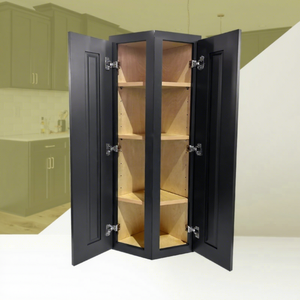 Armarios de cocina de madera con coctelera de grafito, armarios de esquina de cierre suave para pared de cocina, almacenes locales de EE. UU. En stock - Product Image 1