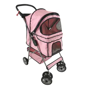Factory Wholesale Low Price Pet Stroller Dog Cat Rabbit Foldable Pet Stroller For Small Animals Outdoor