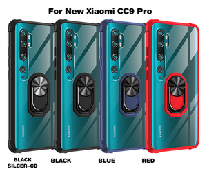 Per <span class=keywords><strong>Xiaomi</strong></span> Mi Nota 10 Pro Note10 Lite Cassa Antiurto Auto Anello Del Supporto Della Copertura per <span class=keywords><strong>Xiaomi</strong></span> CC9 Pro Trasparente Chiaro casi - Product Image 3