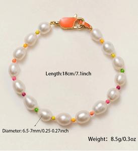 Браслет из серебра 925 пробы с жемчугом - Product Image 6