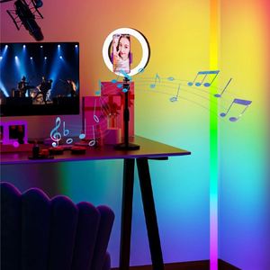 Lámpara de Pie LED RGB, Acrílico PVC, 16 Millones de Colores, Alimentación USB, Lista para Enviar, para Decoración de Interiores del Hogar - Product Image 1