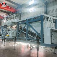 Centrale bétonnière portable mobile de petite capacité centrale à béton mini centrale à béton