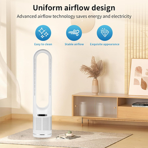 <span class=keywords><strong>Ventilateur</strong></span> <span class=keywords><strong>purificateur</strong></span> d'air électrique sans pales avec lumière UV et télécommande, élimination du formaldéhyde pour hôtels et usage domestique - Product Image 5