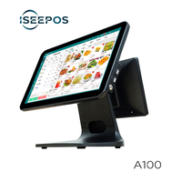 Base en alliage d'aluminium 15/15.6 + 10.1/11.6 pouces Touch POS Machine Windows Desktop/Wall Mounted/Embedded ODM FY Cash Register POS