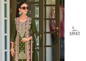 ชุดสูททำงาน Palazzo ผ้าไหมพรีเมียมปักลายสำหรับโอกาสพิเศษชุดอินเดียและปากีสถาน - Product Image 4