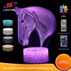 Lampada da Tavolo Decorativa a Forma di Cavallo Senya-Pro, Luce LED Calda per Camera da Letto, Soggiorno, Scrivania, Comodino, Arredamento Casa, Regalo - Product Image 2
