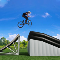 Usine trampoline parc freestyle cascadeur gymnastique Portable gonflable bmx airbag atterrissage VTT saut airbag
