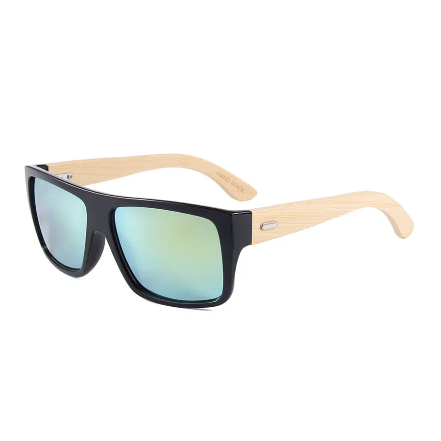 Jheyewear оптовые пользовательские Гравированные логотипы деревянные оправы лазерная печать этикетка Классические солнечные очки солнцезащитные очки