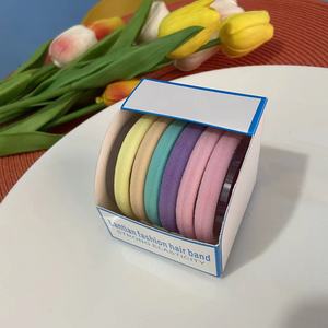 <span class=keywords><strong>2022</strong></span> vente chaude nouvelle <span class=keywords><strong>couleur</strong></span> Macarone haute élastique <span class=keywords><strong>cheveux</strong></span> corde Simple bande de cuir reliure <span class=keywords><strong>cheveux</strong></span> boîte haut de gamme tête corde - Product Image 5