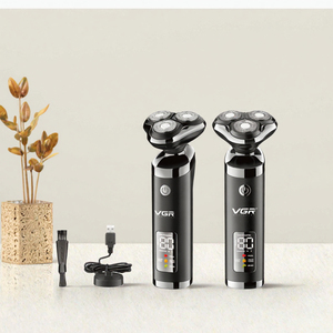 Tondeuse électrique rechargeable étanche à triple lame pour hommes, pour le nez et le visage, idéale pour les voyages en camping-car et en hôtel - Product Image 2