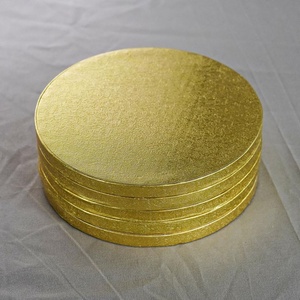 Wholesale Round Gold 100pcs 10 Inch 12mm Corrugated Cardboard <b>Cake</b> Drum <b>Boards</b> Wholesale <b>Cake</b> Paper Drums - Product Image 1
