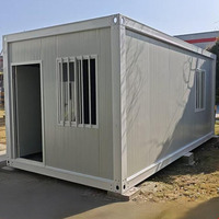 Maison conteneur moderne de luxe à deux chambres, modulaire, préfabriquée, en kit, avec toit en kit