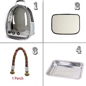 Muestra Gratis: Mochila Transportadora para Pájaros, Jaula para Pájaros Pequeños y Medianos, Periquitos, Cacatúas, Cápsula Espacial Transparente - Product Image 4
