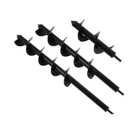60*8cm Jardin Plante Herbe Légumes Creuser Pit Twist Sol Lâche Tarière Spirale Bit Plantation Bulbes Fleur Post Trou Digger Hex Drills