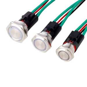 Bouton-poussoir de commande de machine de haute précision 22 mm, construction métallique solide, 12 V 6 A, IP65 - Product Image 6