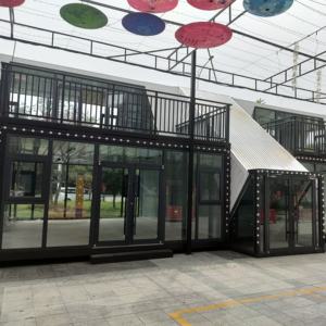 Conteneur de restaurant préfabriqué kiosque de nourriture en plein air salon de coiffure maisons de conteneur d'expédition modifiées pour restaurant préfabriqué - Product Image 5