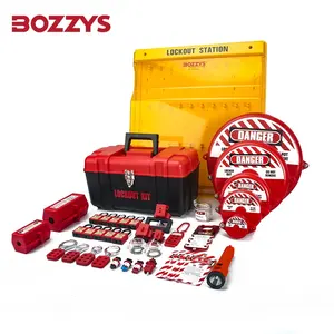 Bozzys הנדסה ערכת נעילה ניידת בטיחות פלסטיק עם נעילה ציוד תעשייתי 28 סט כלים לשפץ