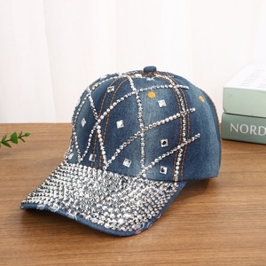 Gorra de Béisbol Personalizada con Pedrería Bordada para Hombre y Mujer, Gorra Snapback con Cristales Brillantes, Visera Plana, Gorra de Calle para Exteriores, Estilo Hip-Hop, Protección Solar - Product Image 5