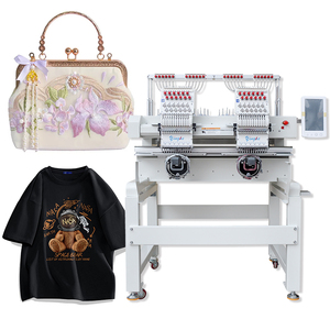 Volautomatische 12-naalden Dubbele Kop Industriële Borduurmachine 12 Platte Kap Met Computer Naaien - Product Image 2