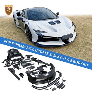 Kit Carrozzeria per <span class=keywords><strong>Ferrari</strong></span> <span class=keywords><strong>SF90</strong></span>: Aggiornamento a <span class=keywords><strong>SF90</strong></span> XX con Paraurti Anteriore, Minigonne Laterali, Diffusore Posteriore, Cofano Motore e Fanali Posteriori a LED - Product Image 2