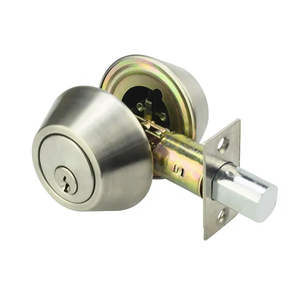 Thép Không Gỉ Bền Satin Nickel Key Hoạt Động Chống Gỉ Duy Nhất Chốt Khóa Với Xi Lanh Bằng Đồng - Product Image 1