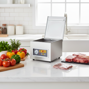 Machine d'emballage sous vide pour légumes et viande DZ-260C, emballage sous vide de table - Product Image 1