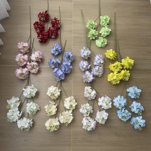 Fleurs d'hortensia artificielles Junheyuan, branche unique, fleur en soie pour la décoration de la maison, arrangements de mariage - Product Image 3