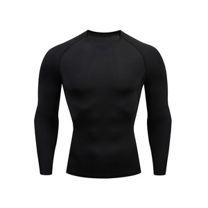 High Elasticity Quick-Drying Outdoor Sports Training Top Domestic Sub-Size Spot Fitness Breathable Slim Long Sleeve <strong>Vivid</strong> Autumn - Product Image 3