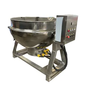 Tilting electric/gas/steam heating jacketed kettle for cooking pot products of cooking kettle