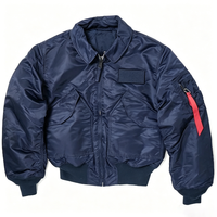 Blouson Bomber d'Hiver pour Homme en Nylon Matelassé, Coupe Droite, avec Patch Personnalisé, Isolé, Coupe-Vent, Vente en Gros, Fermeture Éclair, Manches Utilitaires