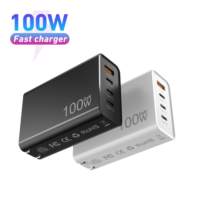 100w Gan Type C Pd Fast Charger  for Laptop 100w Gan Charger