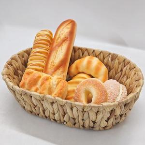 Panier de rangement rond en paille tressée fait à la main, 33x23x9cm, pour organiser les jouets, panier pour articles divers - Product Image 5