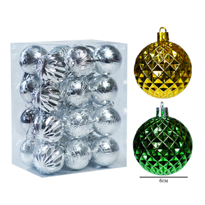 24 Bolas de Navidad de 3 cm, Adornos para Árbol de Navidad, Bolas de Plástico para Decoración del Hogar, Fiesta de Año Nuevo 2025 - Product Image 6