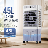 Refroidisseur d'air évaporatif autonome pour poste de garde, réservoir d'eau 45L, 100W, OEM ODM CE CB, vente en gros, usage sur site