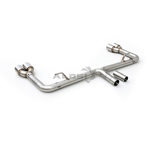 Embouts d'échappement à quatre branches antirouille pour hayon <span class=keywords><strong>Audi</strong></span> <span class=keywords><strong>A3</strong></span> 8V 1.8T 2.0T 2014-2020 – Composant d'échappement au look sport agressif - Product Image 3