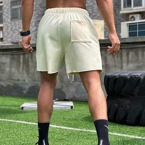 Venta directa de fábrica Muscle Fitness Hombres Deportes de verano Ocio Correr Ejercicio Elástico Suelto Ragged Cotton Gym Shorts - Product Image 5