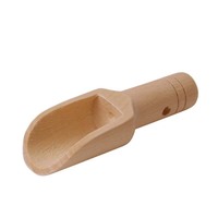 Petite cuillère en bois de hêtre massif pour lait en poudre, sel de bain, thé/café, mini-cuillère doseuse pour sel de bain