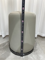 Tabouret de table à thé, Tabouret de thé de luxe léger pour la maison, Tabouret rond souple, Tabouret en cuir, Tabouret de coiffeuse, Tabouret bas simple