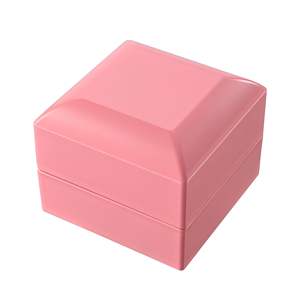 Caja de Anillos LED DB, Exhibidor de Joyería de Plástico en Forma de Corazón con Luz para Vitrinas de Joyería - Product Image 5