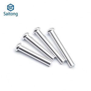 Rivets en aluminium à tête ronde solide avec finition brillante, norme ISO pour équipement industriel - Product Image 1