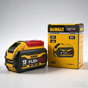 Оригинальный сменный аккумулятор DeWalt 20В/60В 9Ач для беспроводных инструментов, литиевый, перезаряжаемый, комплект - Product Image 1