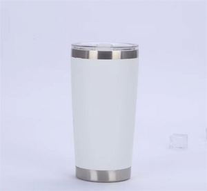 Mug isotherme noir 20 oz en acier inoxydable, revêtement poudré mat, paroi intérieure sans soudure, anti-fuite, mug de voyage ASM25 - Product Image 1
