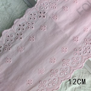 Nuevo Encaje Bordado de Algodón Suave de 12 cm <span class=keywords><strong>para</strong></span> Decoración Textil del Hogar, 16 Yardas - Product Image 4