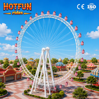 Grande Roue Électrique de Luxe Hotfun 75m avec Éclairage LED pour Sites Touristiques et Parcs d'Attractions