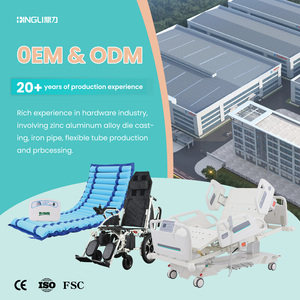 <span class=keywords><strong>Lit</strong></span> médical manuel multifonctionnel en acier au carbone avec fonction de retournement, trou pour toilettes et position chaise pour le soin des patients - Product Image 3