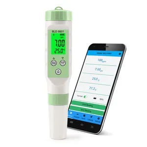 pH meter temperature tester used for bluetooth waterproof Pocket Pen Type Acidimeter iOS Android app CE FCC IC NCC RoHS