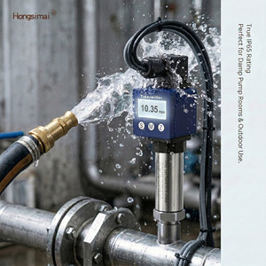 Universal Digital Water <b>Pump</b> Air Sensor 4-20mA Hirschmann Local LCD Display Smart Gauge Transducer CE - Product Image 3