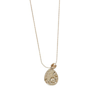 Collier pendentif vintage doré pour femme, avec breloques mignonnes en forme de cœur, nœud, croix, trèfle, collier ras-du-cou perlé, chaîne de pull, cadeau bijou